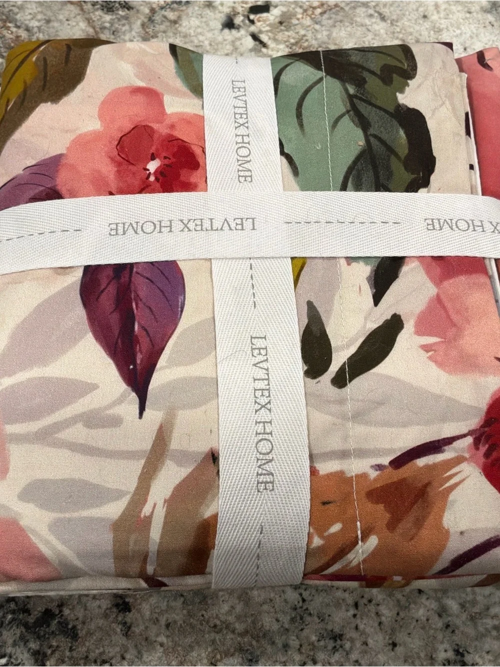 Levtex Home Mona Euro Shams Standard Size Pinks NEW set of 2
